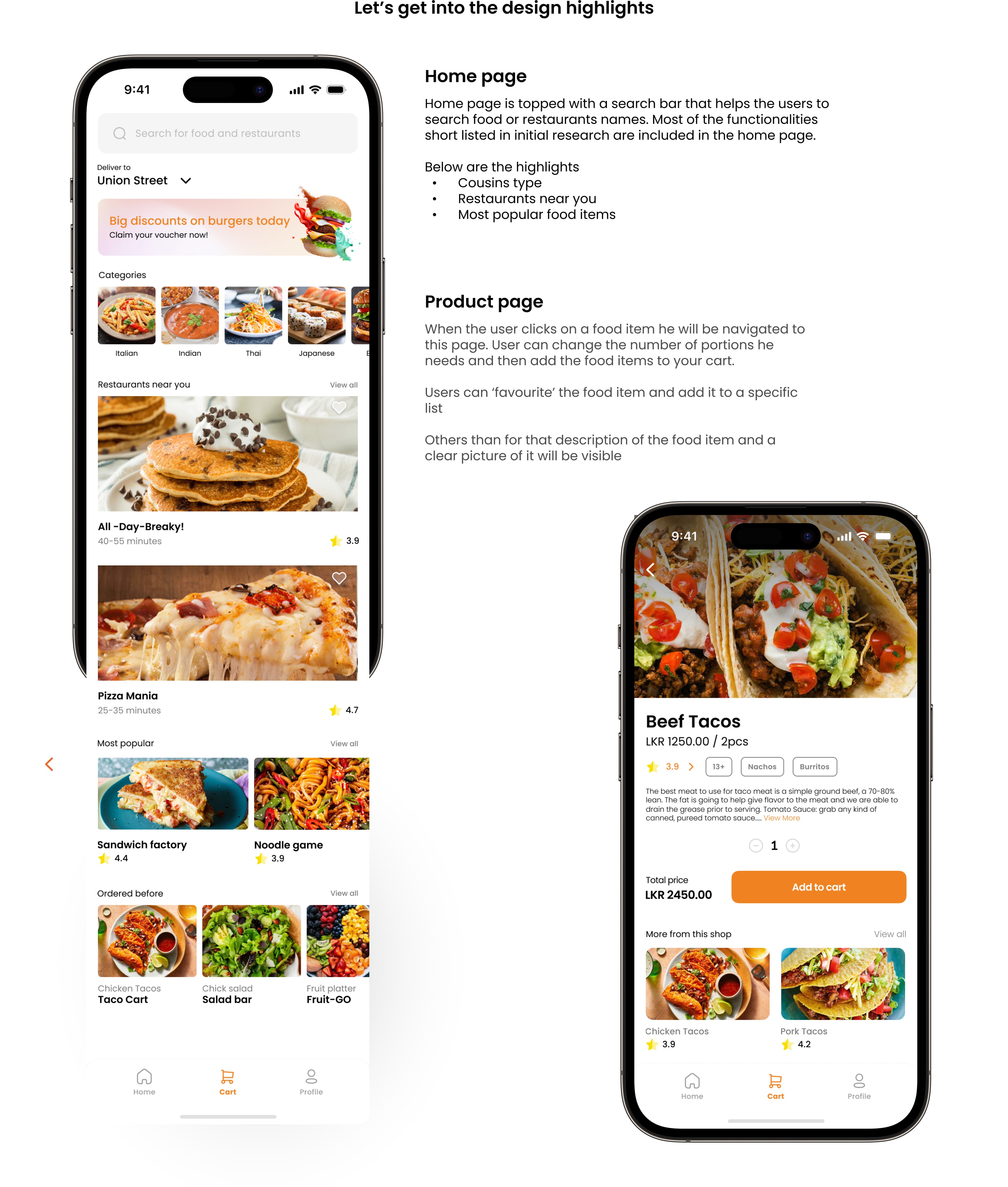 Zing Inc. - Food app