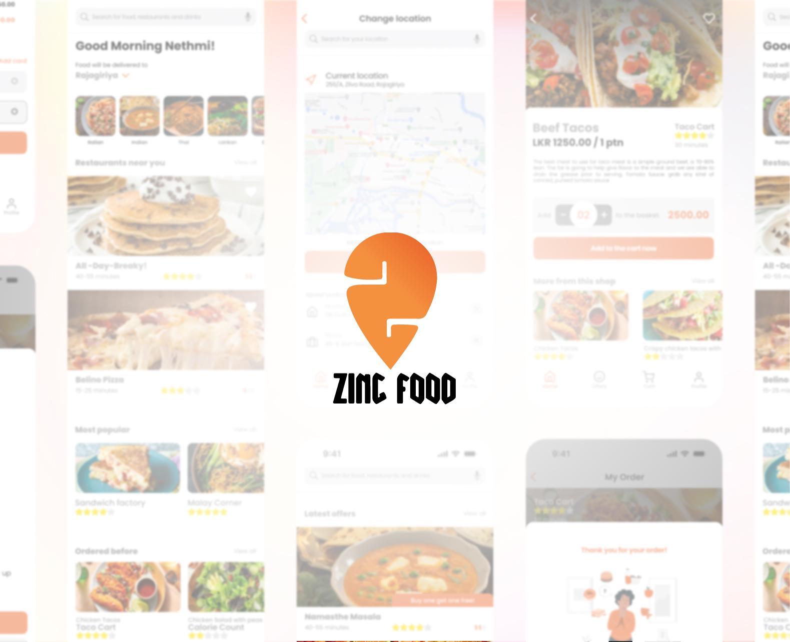 Zing Inc. - Food app